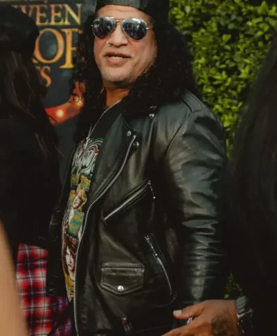 Men Slash Rock Star Real Leather Motorcycle Jacket