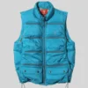 Men Stand Up Collar Zipper Ripstop Nylon Vest Multiple Pockets