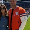 Men Tim Tebow #15 Denver Broncos Varsity Coat
