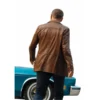Men Yılmaz Erdogan Brown Tailored Leather Blazer
