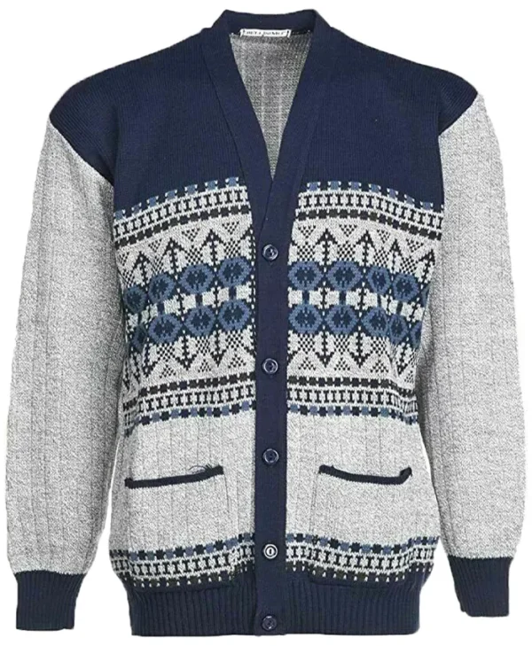 Men’s Classic ZIP Thick Warm Cardigan Sweater Winter Jumper