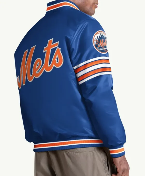 Men’s New York Mets Satin Varsity Jacket
