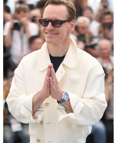 Michael Fassbender Photocall Hope 2026 Off-White Jacket