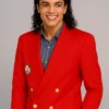 Michael Jackson Award Ceremony Red Blazer