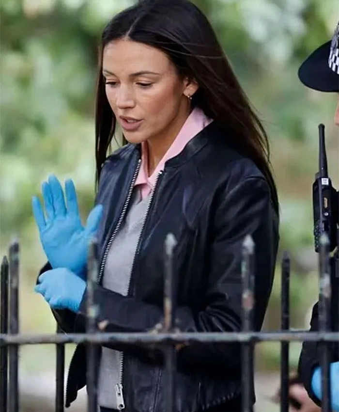 Michelle Keegan The Blame Zip Up Leather Jacket