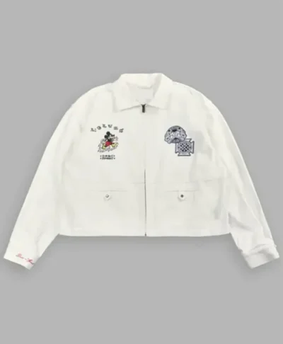Mickey Pyramid Redford Vintage White Jacket