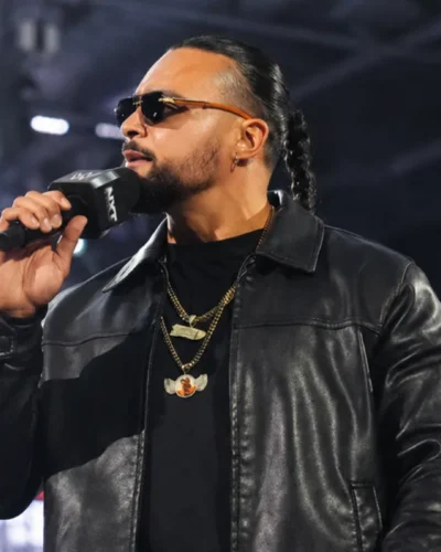 Mike Santana WWE 2026 Leather Jacket