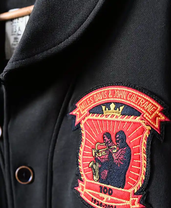Miles Davis & John Coltrane 100 Black Wool Jacket