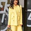 Mindy Kaling Good Morning America Yellow Blazer