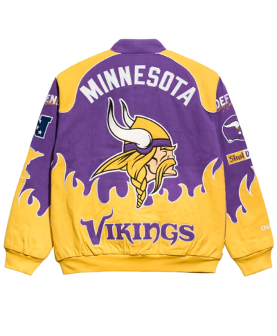 Minnesota Vikings Chalk Line Purple Premium Racing Jacket