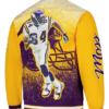 Minnesota Vikings Randy Moss Purple Satin Full-Zip Jacket