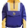 Minnesota Vikings Satin Quarter Zip Starter Jacket