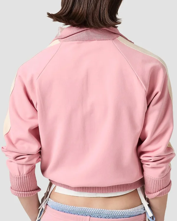 Miu Miu Fashion Pink Zip Up Coat