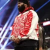 Monday Night RAW 2026 Jacob Fatu Red Wolf Print Hoodie