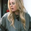 Morgan Nobody Wants This Green Satin Jacket