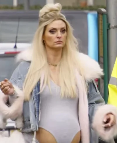 Morgana Robinson Ali G: Who Iz I? Fur Denim Jacket