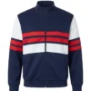 Mr. Irrelevant David Corenswet Striped Track Jacket