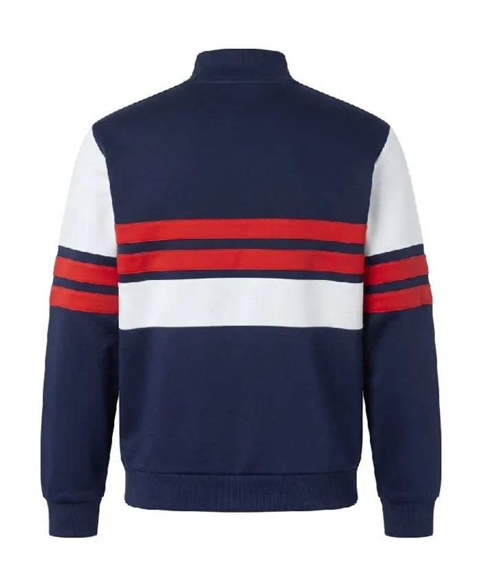 Mr. Irrelevant David Corenswet Striped Track Jacket