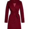 My Life With The Walter Boys S03 Sarah Rafferty Maroon Wrap Coat