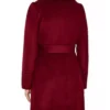 My Life With The Walter Boys S03 Sarah Rafferty Maroon Wrap Coat