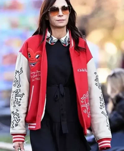NYC 2026 Famke Janssen Varsity Jacket