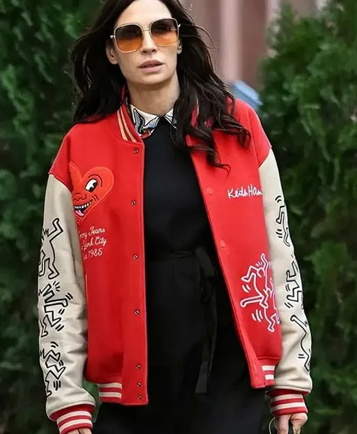 NYC 2026 Famke Janssen Varsity Jacket