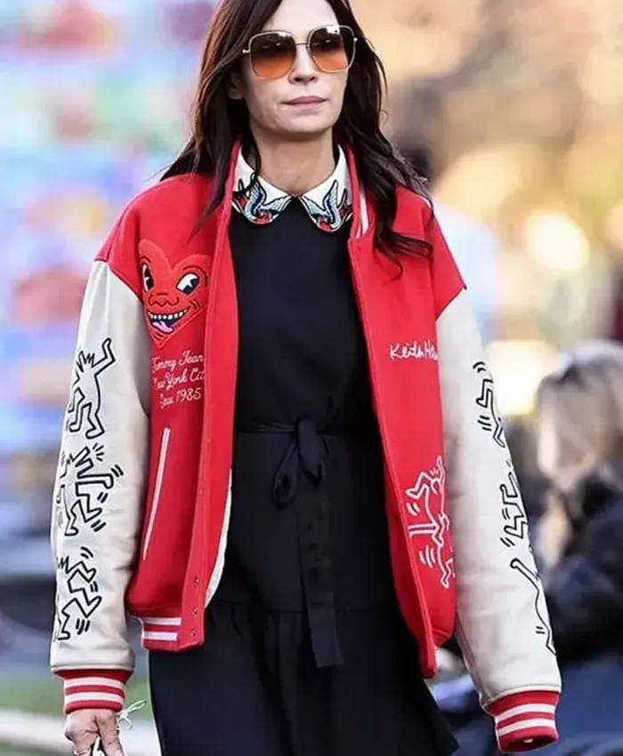 NYC 2026 Famke Janssen Varsity Jacket