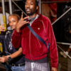 NYC Meek Mill Celine Burgundy Track Jacket