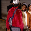 NYC Meek Mill Celine Burgundy Track Jacket