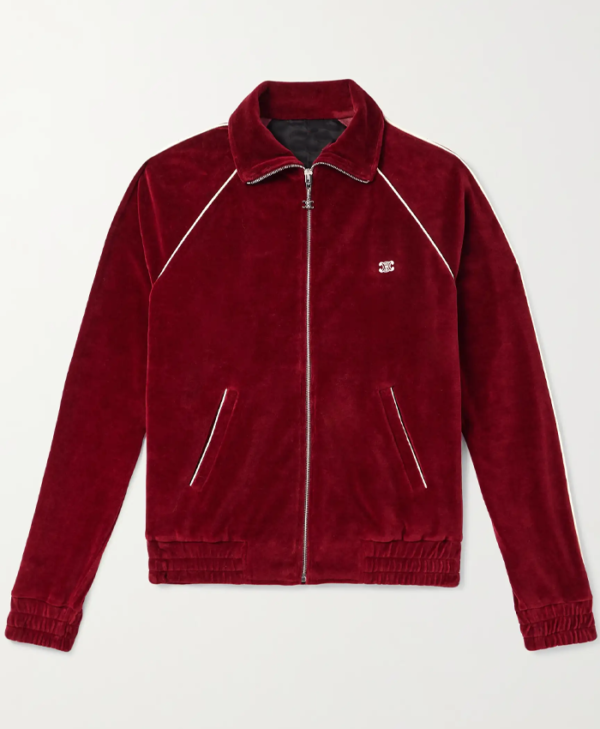 NYC Meek Mill Celine Burgundy Track Jacket