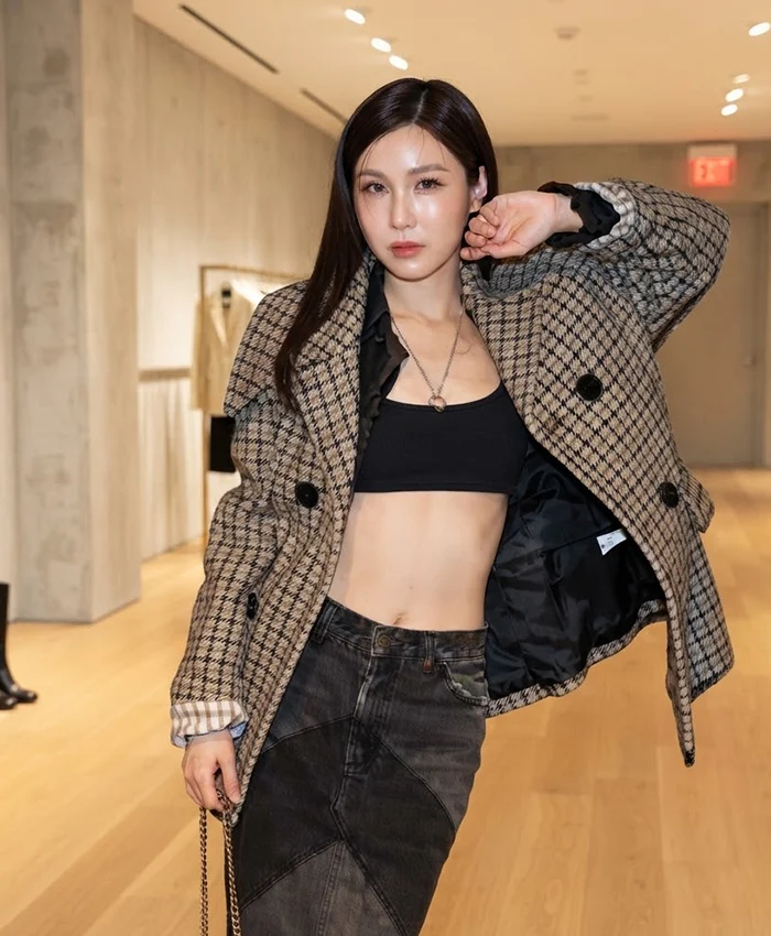 NYFW Love Pattranite Coach Houndstooth Wool Coat