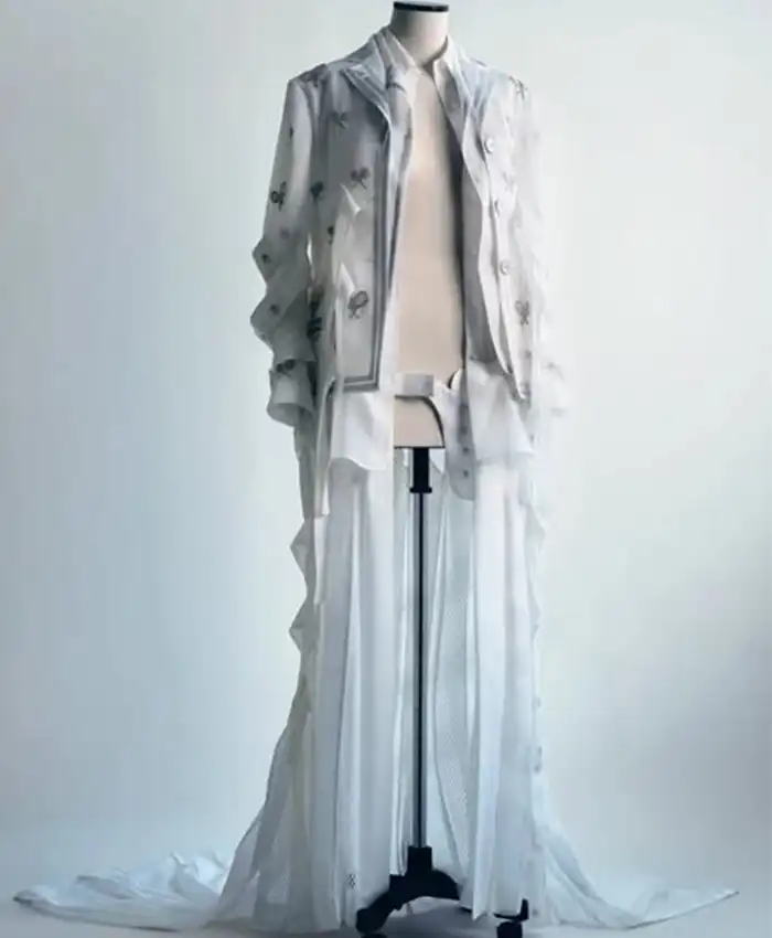 Naomi Osaka US Open Second Round White Flair Jacket