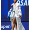 Naomi Osaka US Open Second Round White Flair Jacket