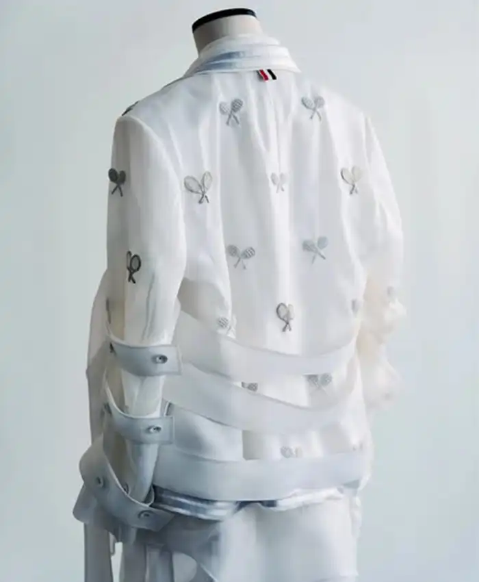 Naomi Osaka US Open Second Round White Flair Jacket