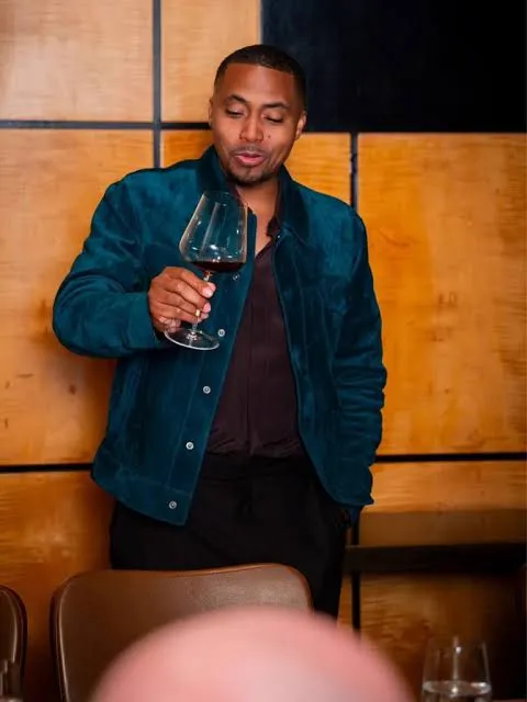 Nas Birthday Party Tom Ford Black Leather Jacket