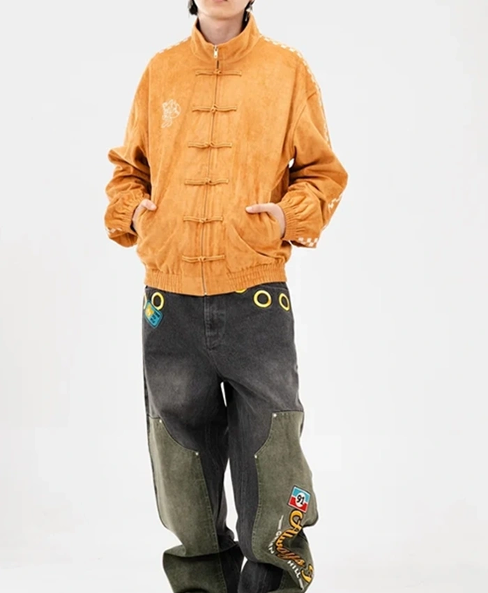 Neptun Sonic Orange Real Suede Zip