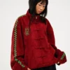 Neptun Sonic Red Genuine Suede Jacket