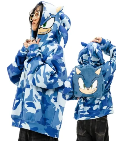 Neptun X Sonic 2026 Blue Camo Hooded Jacket