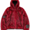 Neptun x Sonic 2026 Knuckles Red Fluffy Fur Jacket