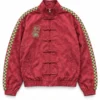 Neptun x Sonic Red Suede Leather Jacket