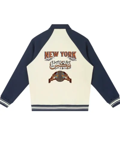 New York Basketball Wool Leather Champions Jacket