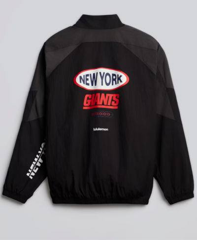 New York Giants lululemon Men’s Black Nylon Oversized Track Jacket