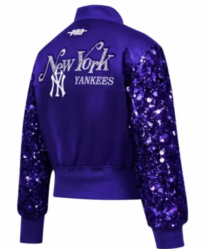 New York Yankees Show Time Satin Jacket