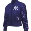 New York Yankees Show Time Satin Jacket
