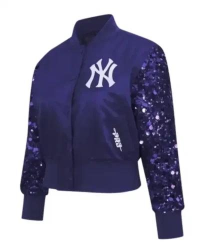 New York Yankees Show Time Satin Jacket