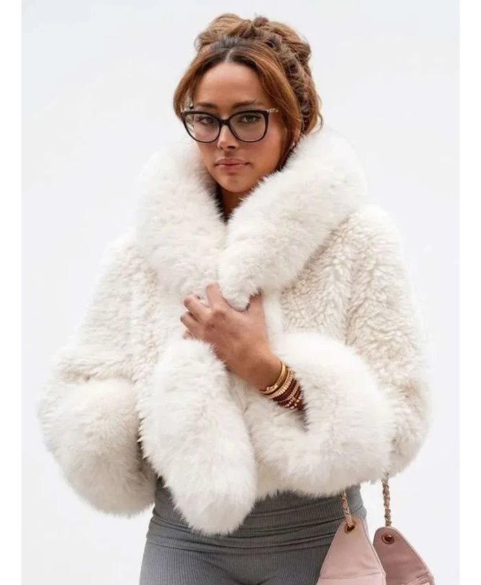 Next Gen NYC S02 Emira D’Spain White Fur Jacket