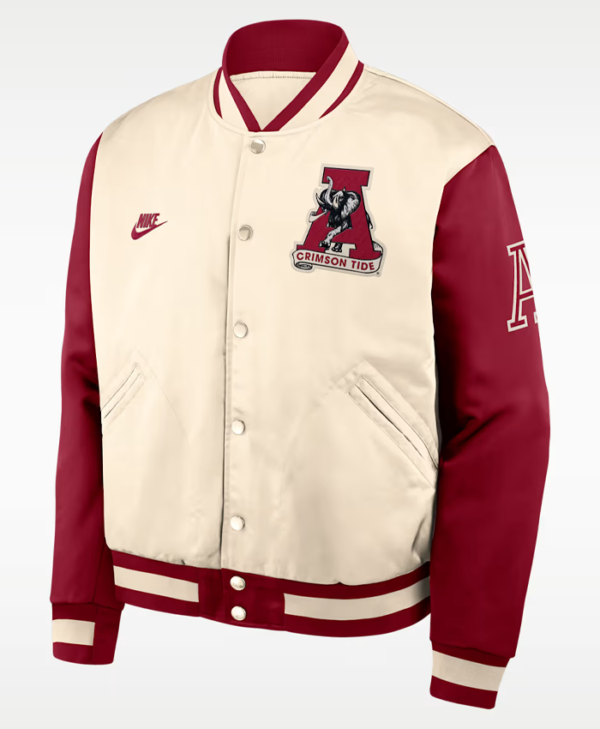 Nike Alabama Legacy College Full-Snap Bomber Jacket
