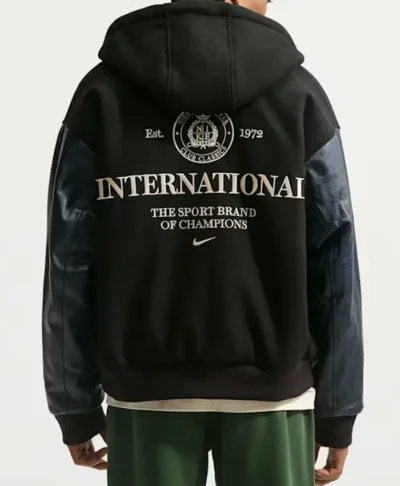 Nike Club Men’s Black Wool Varsity Jacket