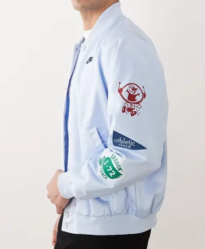 Nike Club Reissue Light Blue Varsity Jacket