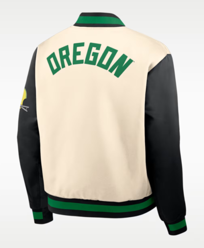 Nike Oregon Legacy College Full-Snap Bomber Jacket